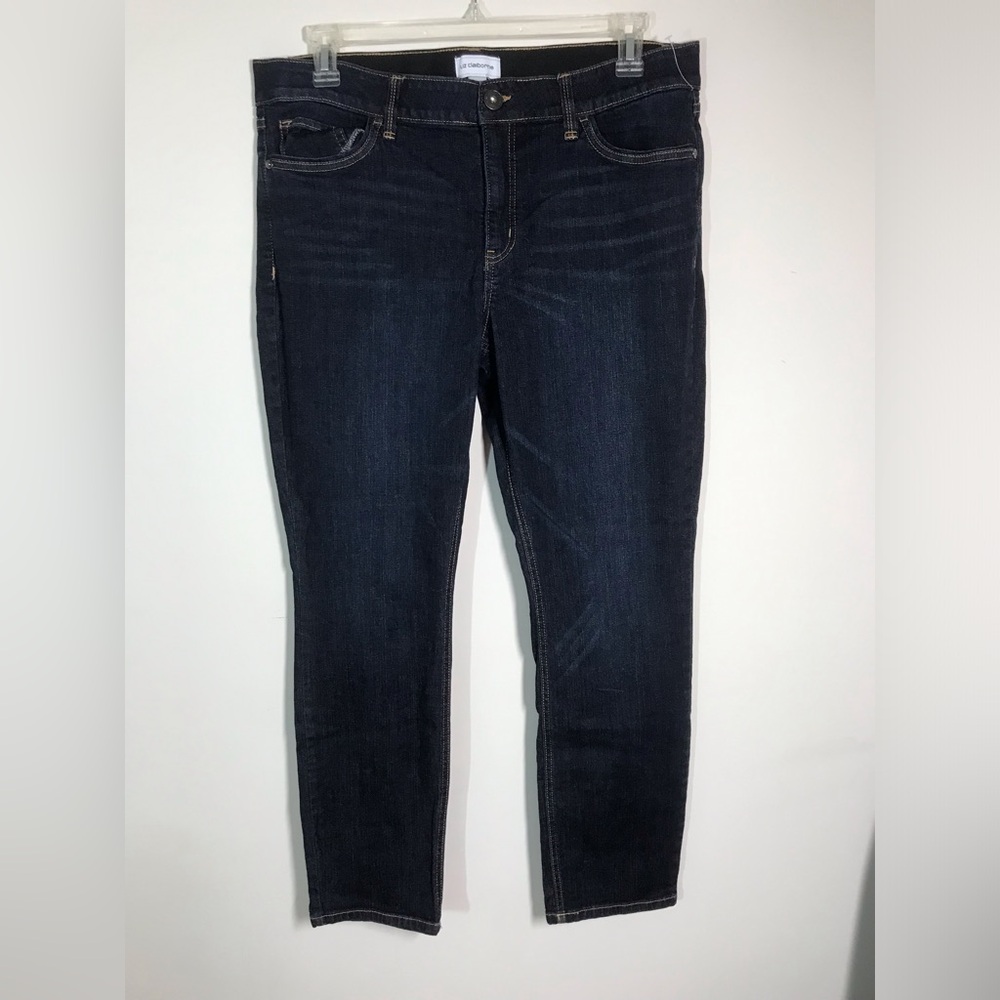 Vintage Liz Claiborne Jeans 16 Straight Tummy Control Cotton Stretch Denim